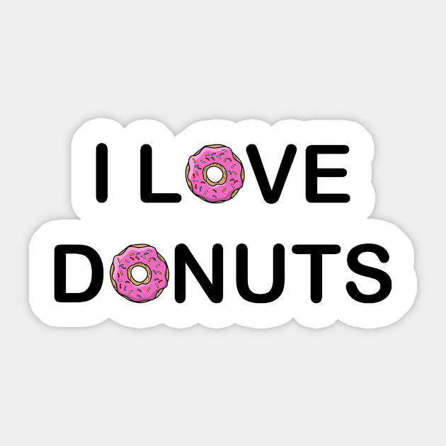 I Love Donuts Sticker by EmmaZo